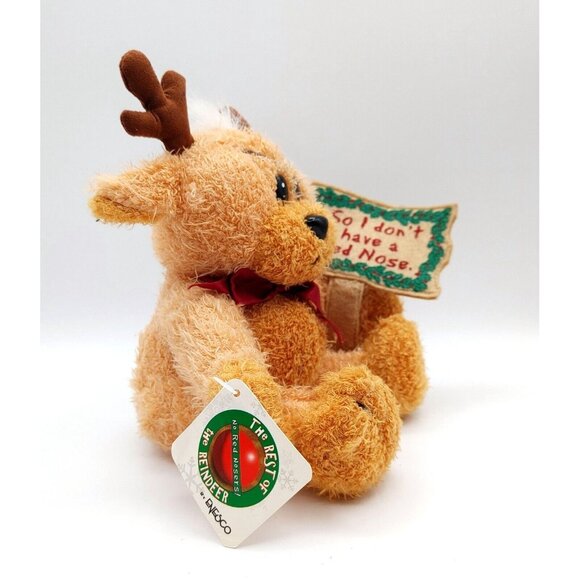 Enesco The Rest of NO RED NOSERS The Reindeer Plush Toys Mad Angry - Picture 2 of 5